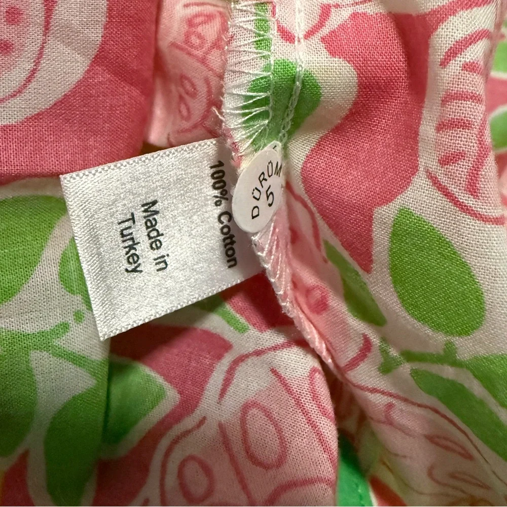 Lilly Pulitzer Floral Pink and Green Caftan Maxi NWT - Picture 6 of 8